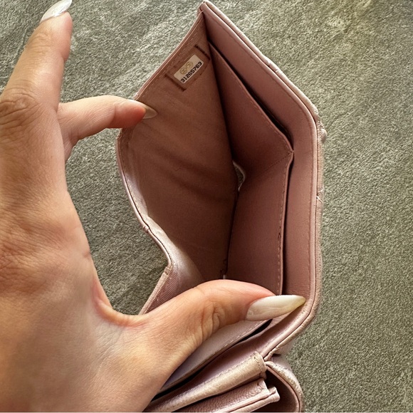 Chanel Pink Quilted Wallet with Gold CC Logo - Picture 7 of 7